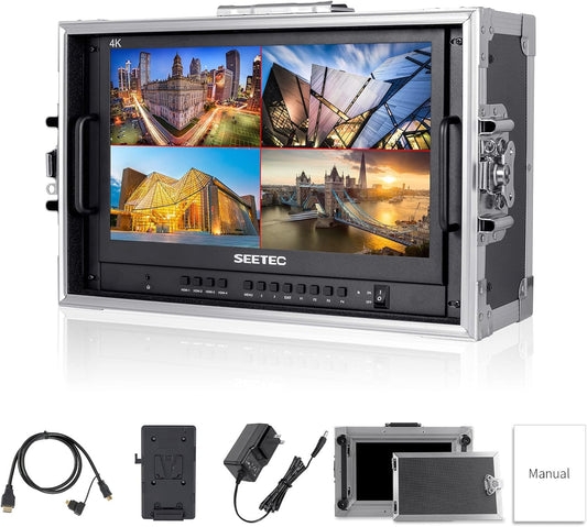 SEETEC ATEM156-CO 15,6 inch 1920 x 1080 Full HD Live Streaming draagbare Broadcast Direction Monitor met 4 HDMI-uitgangen ingangen voor Adem Mini Video Switcher Mixer
