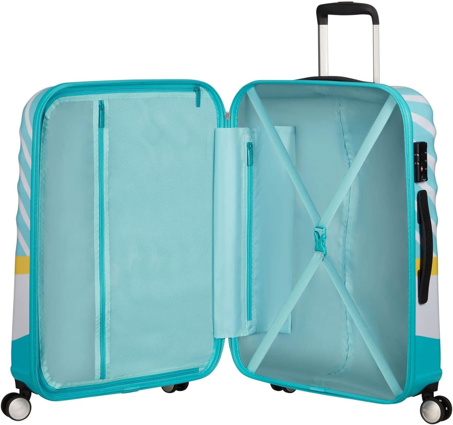 American Tourister Wavebreaker Disney - Spinner , veelkleurig (Mickey Blue Kiss), DISNEY, Spinner M (67 cm - 64 L)