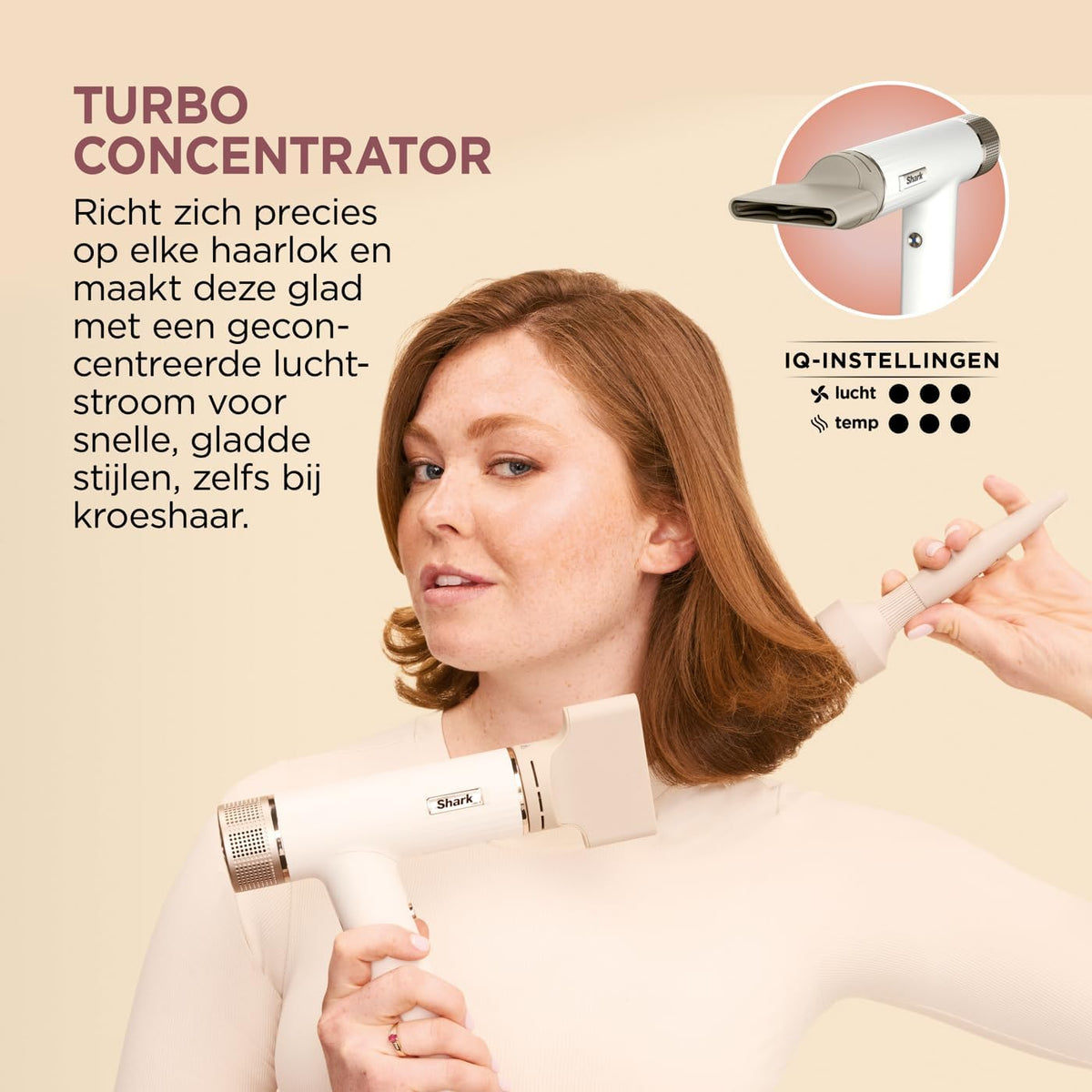 Föhn – Haardroger – Haarstyler – Stylingset – Föhnborstel – Voor glad en golvend haar – Sneldrogend – Coanda-technologie