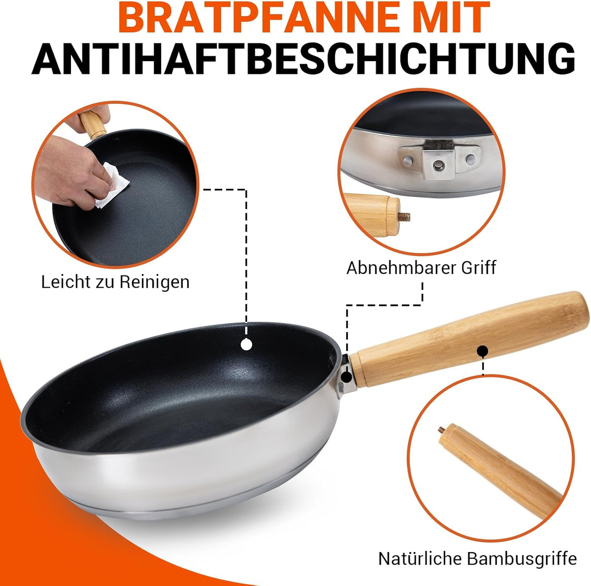 KingCamp Camping Cooker Set Stainless Steel Camping Pan Set Camping Pot Set for Camping Stove - QUORE