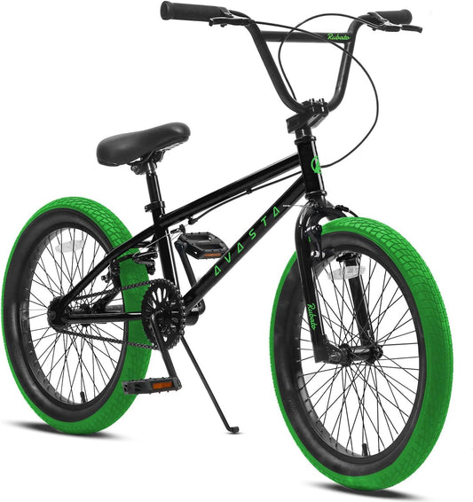 AVASTA 18 Inch Kinderfiets Freestyle BMX Fiets voor 5 6 7 8 Jaar Jongens Meisjes en Beginners，Verschillende Kleuren