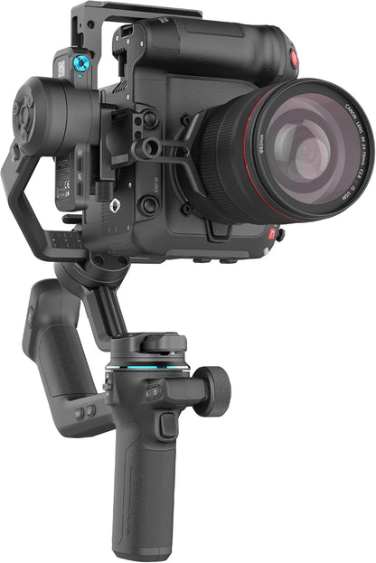 FeiyuTech [Officieel] SCORP-C 2 3-assige camera gimbal – AI Tracking 4.0, bedieningspaneel met knoppen, 3,5 kg draagvermogen, native verticale opname, Bluetooth-bediening, gimbal voor beginners