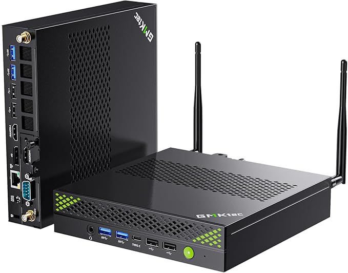 GMKtec Mini PC i9, Intel Core i9-13900HK(14K/20T, up to 5.4GHz) 32GB DDR5 2TB SSD NVMe Mini PC Workstation, Quad 8K Display, 8x USB Ports/COM/HDMI/DP 2.5G LAN WiFi6 & BT 5.2 Office and Business K10