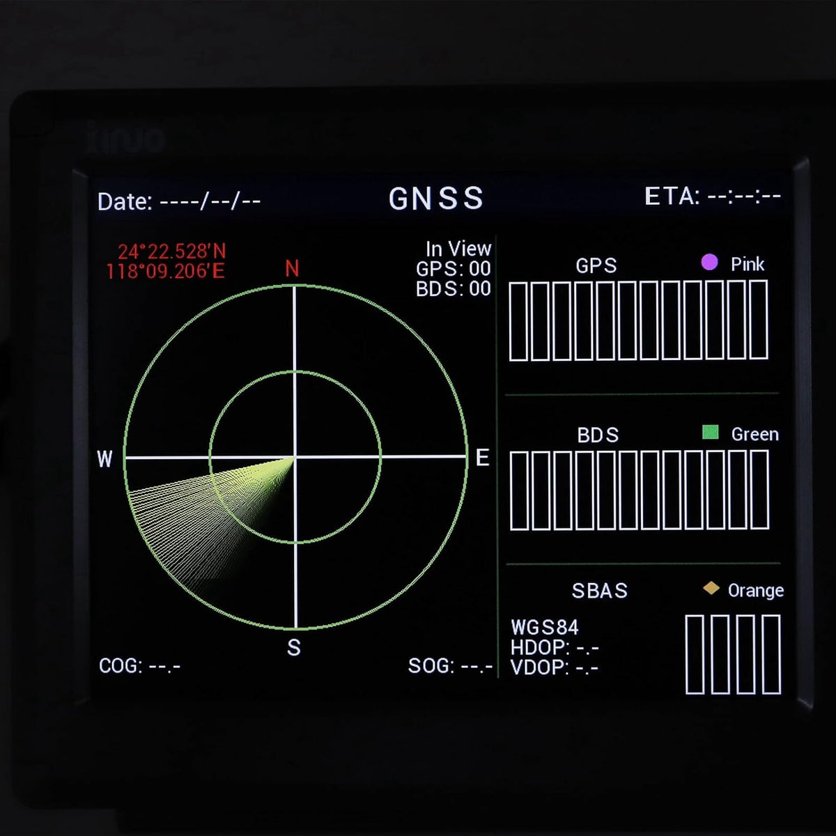 Marine Plotter 10 4 inch LCD Scherm Waterdicht met Geluidsalarm Compatibel met XINUO-MAP en C-Map Kaartsystemen voor Nauwkeurige Scheepsnavigatie