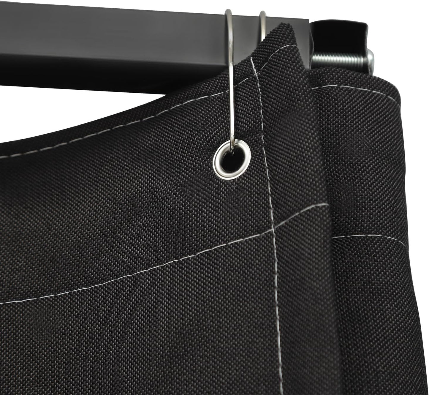 OUKANING Mobiele kleedcabine, vrijstaand, 100 x 100 x 200 cm, draagbare staande kleedruimte, inkijkbescherming voor kledingwinkelcentra, kantoor, tuin, outdoor, zwart - QUORE