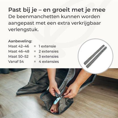 Venen Engel 4 Golfmassageapparaat met buik- & beenmanchetten, 4 luchtkamers, druk & tijd eenvoudig in te stellen