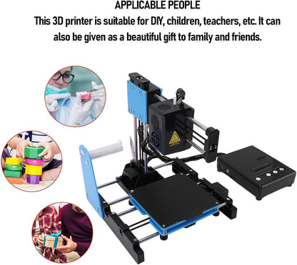 Mini 3D-printer – 3D Printer – Desktop 3D Priner – 3D Printmachine – 3D Printer Voor Beginners – Plug-and-Play Gebruik – Bouwvolume 100x100x100 mm