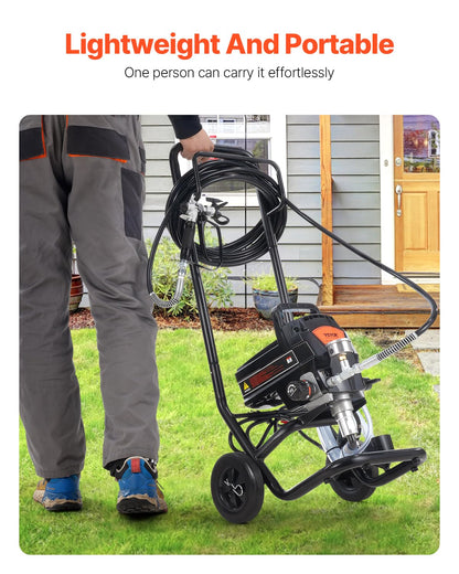 Airless Verfspuit – Verfspuitapparaat – Spuitpistool – Verfspuitmachine – Airless Spuitsysteem – 950 W Motor – 3000 PSI Hogedruk