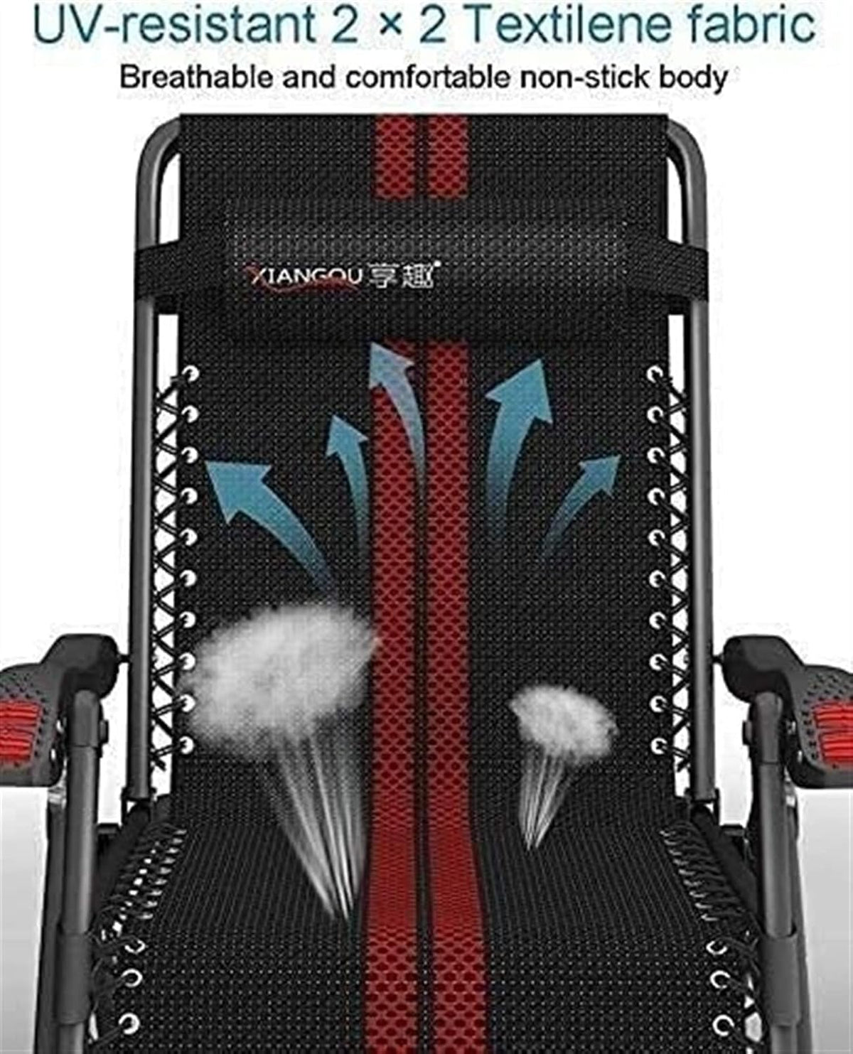 Folding Chair Sun Loungers Recliner Outdoor Chair,Garden Rocking Chair Relaxing Chair,Deck Chair,Cushion Covers Armchair - QUORE
