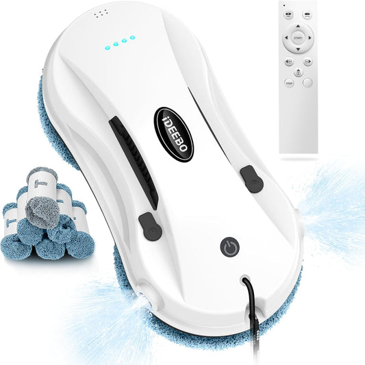 C200 Robot Cleaner with Automatic Water Jet, Intelligent Navigation, Glass Cleaning Robot for Interior and Exterior Windows, Glass, Tiles - QUORE