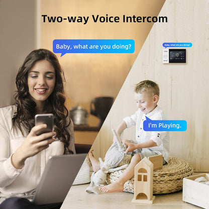 XNY 12-delige kit volledig touchscreen draadloos Smart Home Alarmsysteem, DIY 4G en WiFi inbraakalarmsysteem voor thuisbeveiliging met APP Alert, Bewegingsmelder, Deurraamsensor, Afstandsbediening