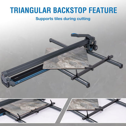 KATSU Tools Professionele handmatige tegelsnijder 48 inch 1200 mm - aluminiumlegering -lasergids - rubberen wielen - gemakkelijk verplaatsen - precisie snijden grote muur vloer porseleinen tegel