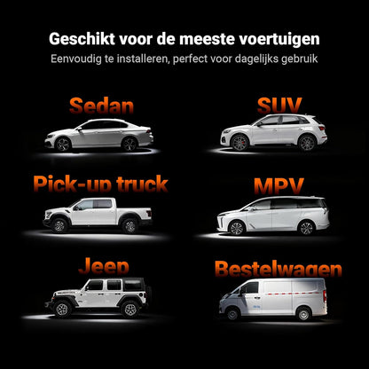 Fosi Audio CA30 4-kanaals Auto-versterker Klasse D, Onafhankelijke Crossover RCA/Hoog Niveau-ingang, 88% Efficiëntie 100Wx4 bij 4Ω/320W Gebrugd, met Lage Ruis voor Stereogeluidssysteem in Voertuigen
