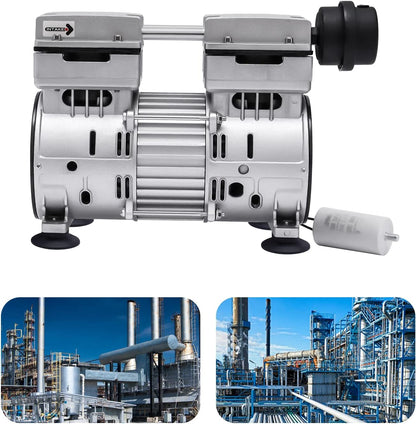 Vacuümpomp – Olievrije Pomp – Industriële Vacuüm Pomp – Laboratorium Pomp – Automatisering Pomp – Krachtige Koperen Motor – Stil & Duurzaam Aluminium