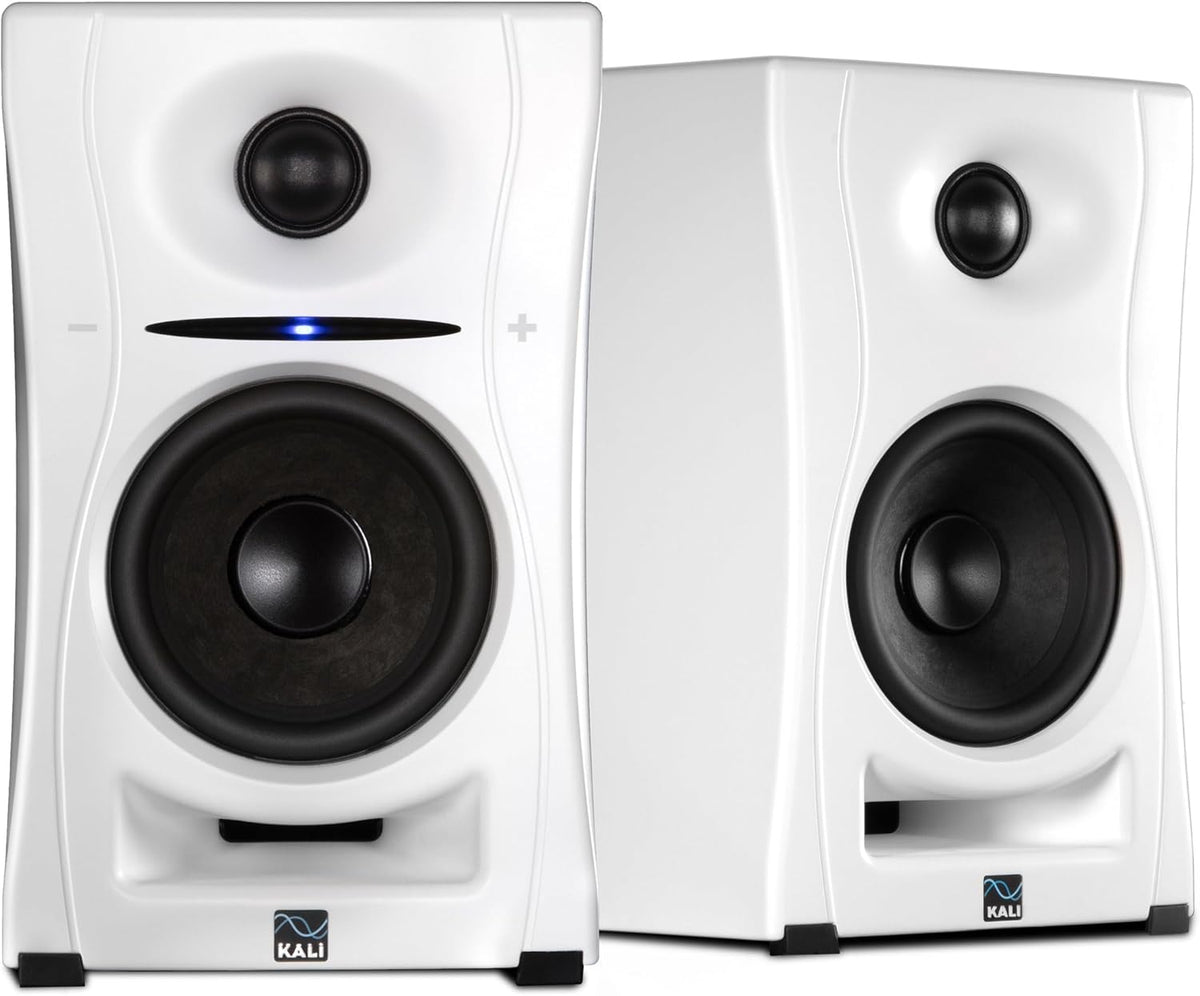 Kali Audio LP-UNFW-EU Near Field Monitor, 160 watt, geluidssysteem, studiomonitor, limietequalizer, hifi-connectiviteit met Bluetooth/USB-C, TRS, RCA, wit