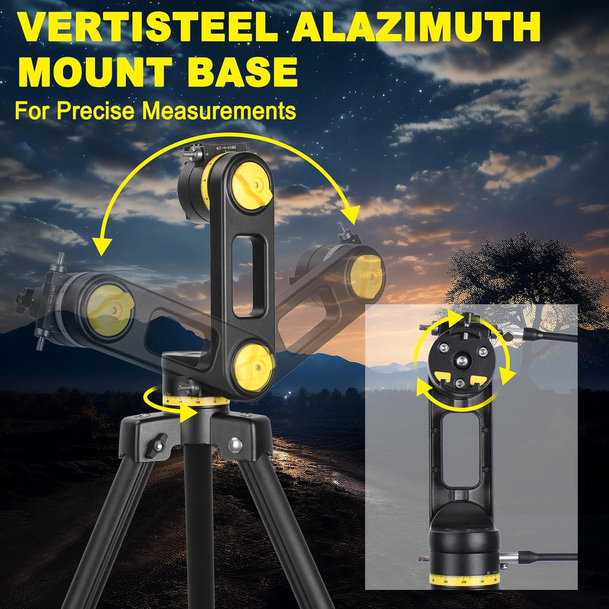 Telescoop, telescopen voor volwassenen, astronomie professioneel, 90 mm diafragma 1000 mm hoog aangedreven telescoop voor beginners en kinderen met precisie-aanpassing Vertisteel AZ Mount statief