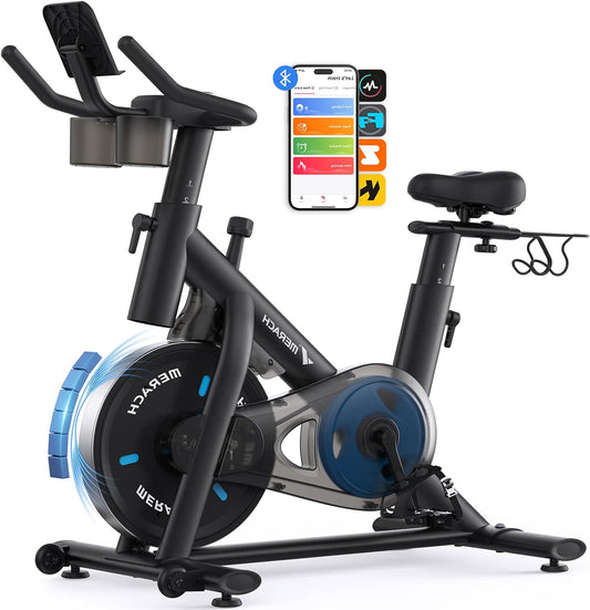 Hometrainer – Fitnessfiets – Magnetische Weerstand Fiets – Indoor Bike – Sportfiets – Stil Trainingssysteem – Draagvermogen 136 kg – Verstelbare Zitting & Handvatten - QUORE