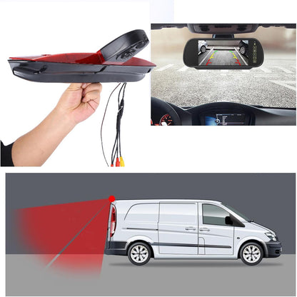HD 1280 pixels remlicht dubbele achteruitrijcamera dak camera parkeerhulp met hoek verstelbaar nachtzicht compatibel met Mercedes Vito Mixto W639/W447 109 111 114 BLUETEC LWB Box CDI