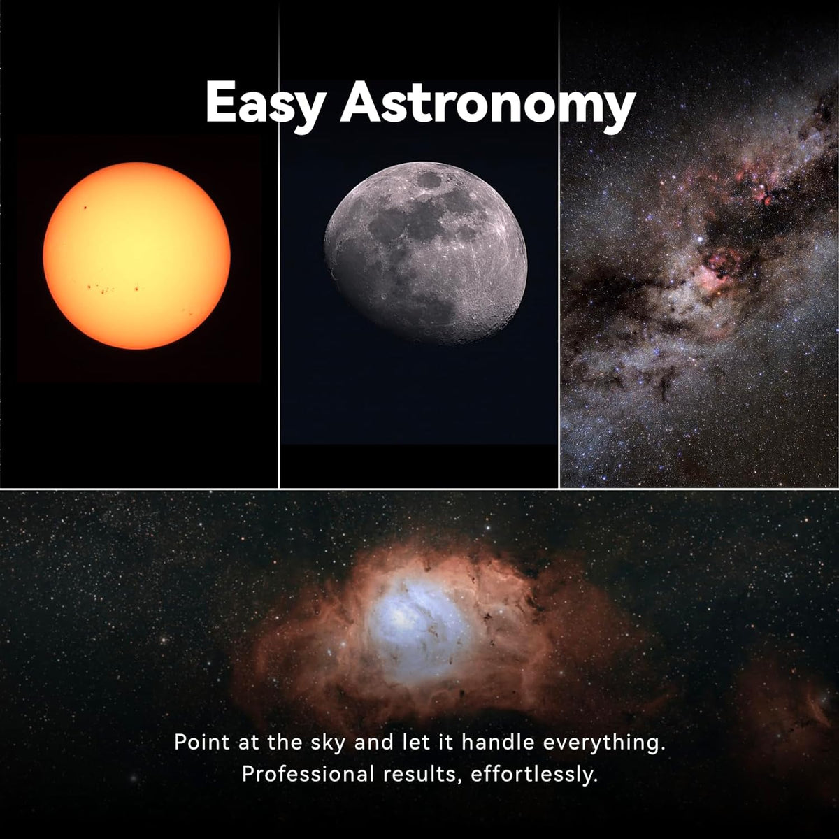DWARFLAB Dwarf 3 Smart Telescoop, eenvoudige EAA all-in-one, autofocus, 4K dubbele camera's voor astronomie, natuur en panorama, ultralicht (1,35 kg), voor alle 6 - 98 jaar