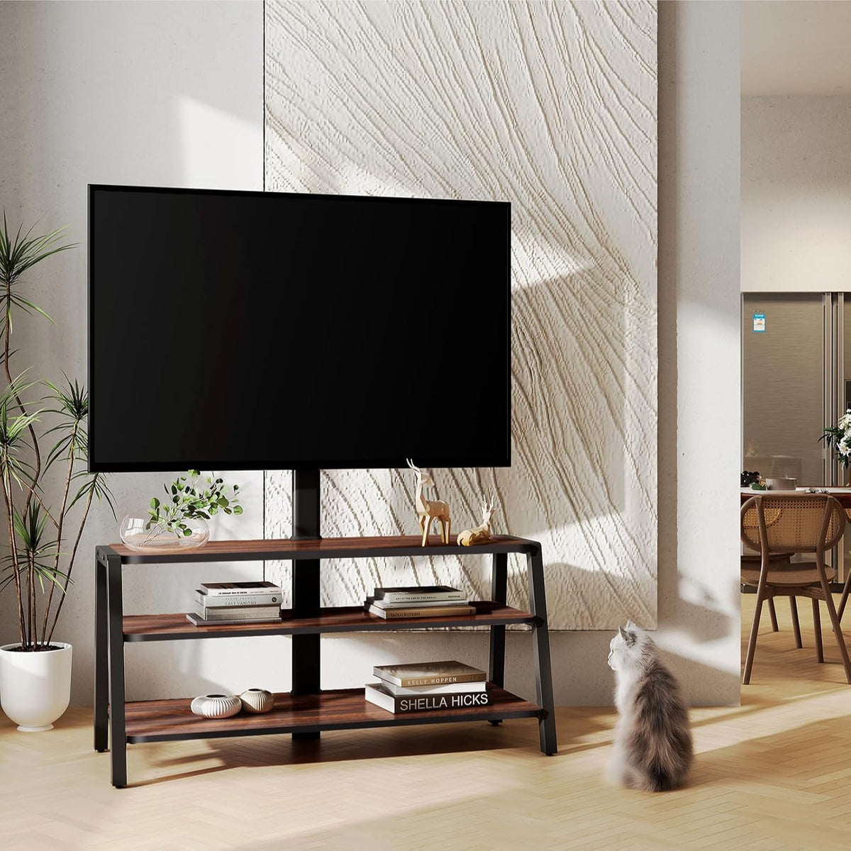TV-Vloerstandaard – TV Standaard – TV Meubel – TV Kast – TV Beugel – Geschikt Voor 37-70 Inch Tv’s – Max VESA 600x400 Mm