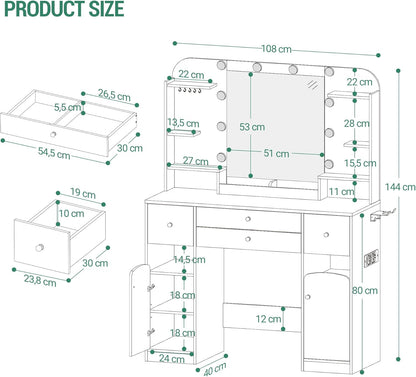 Hzuaneri Makeup tables DT41503XEU