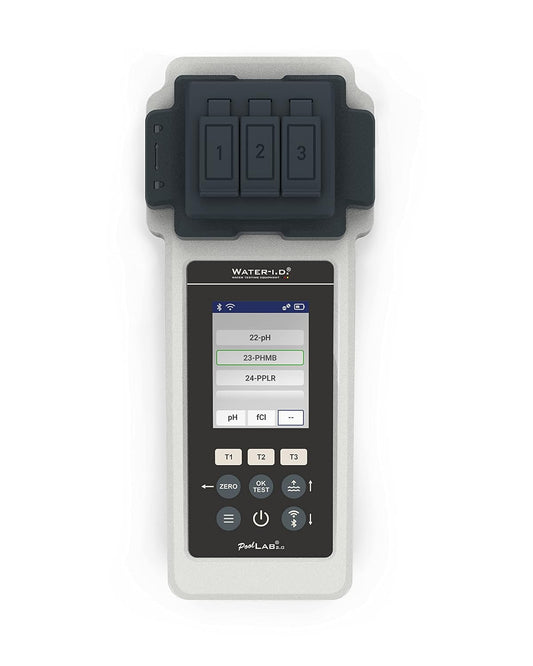 Elektronische Watertester – Fotometer – Zwembadtester – Wateranalysetester – Voor Zwembad En Spa – 24 Waterwaarden – Inclusief 70 Testtabletten