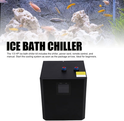 Ijsbad-Waterkoeler – Ijsbadkoeler – Koude Duikkoeler – Badkuipkoeler – Ijsbad Koelsysteem – 79Gal 300L, 1/3 Pk – Temperatuur 0 Tot 50°C – Touchscreen En Afstandsbediening
