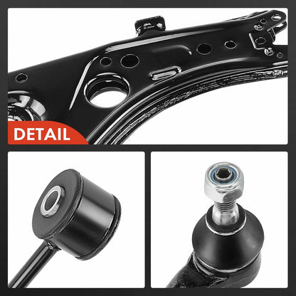 Frankberg 8x Wishbone set vooras Compatibel met A3 8L1 1.6L-1.9L 1997-2003 Leon 1.4L-1.9L 1999-2006 Oc.ta.v.ia 1.4L-2.0L 1996-2010 Golf IV 1J1 1.4L-2.3L 1998-192005 Vervanging # 1J0411315
