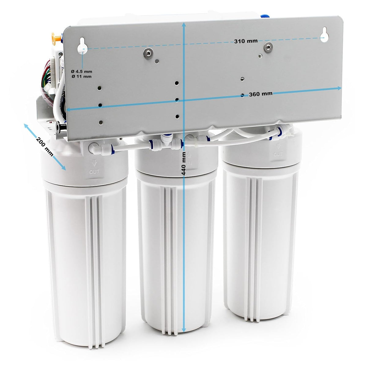 Naturewater omgekeerde osmose RO 190 l/dag NW-RO50-D1 osmose demineralisatie