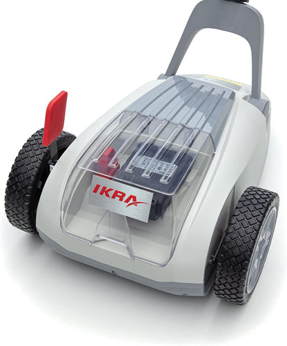 IKRA accu eenhandsmaaier grasmaaier ICHM 20 met mulchfunctie, voor kleine gazons tot 50 m², incl. laadapparaat, 2 accu's, & reservemes