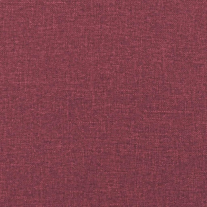 Gecheer 3 Seater Sofa Lounge Sofa with Armrests, Club Bench, Guest Bed, Sofa Bed, Living Room Bed, Sofa Bed, 198 x 77 x 80 cm (W x D x H), Metal Frame, Three Seater, Wine Red - QUORE