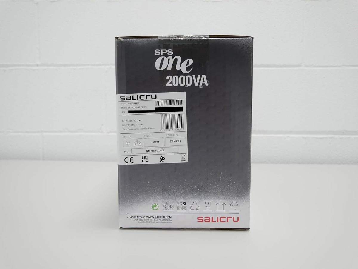 Salicru SPS 2000 ONE BL IEC – 2000 VA Line-interactive Uninterruptible Power Systems (UPS) (Socket type IEC)