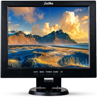 JaiHo Monitor 12 inch LCD-scherm 4:3 800x600 Beveiligingsscherm Monitor met HDMI VGA BNC AV, Mini HDMI-scherm voor Video Securite Camera Systeem PC Raspberry Pi Computer