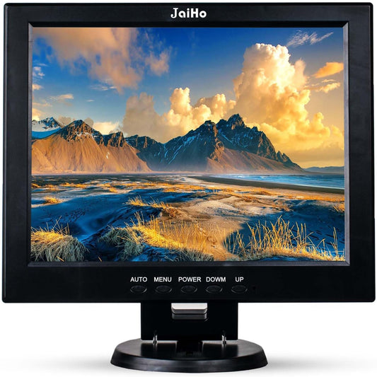 JaiHo Monitor 12 inch LCD-scherm 4:3 800x600 Beveiligingsscherm Monitor met HDMI VGA BNC AV, Mini HDMI-scherm voor Video Securite Camera Systeem PC Raspberry Pi Computer
