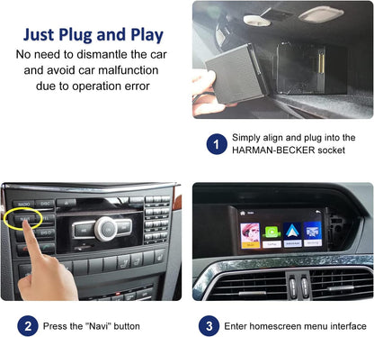 Carplay Adapter Mercedes – Draadloze Adapter – Android Auto Interface – Multimedia Adapter – Smart Connect – Plug & Play Installatie – Bluetooth & Camera Ondersteuning