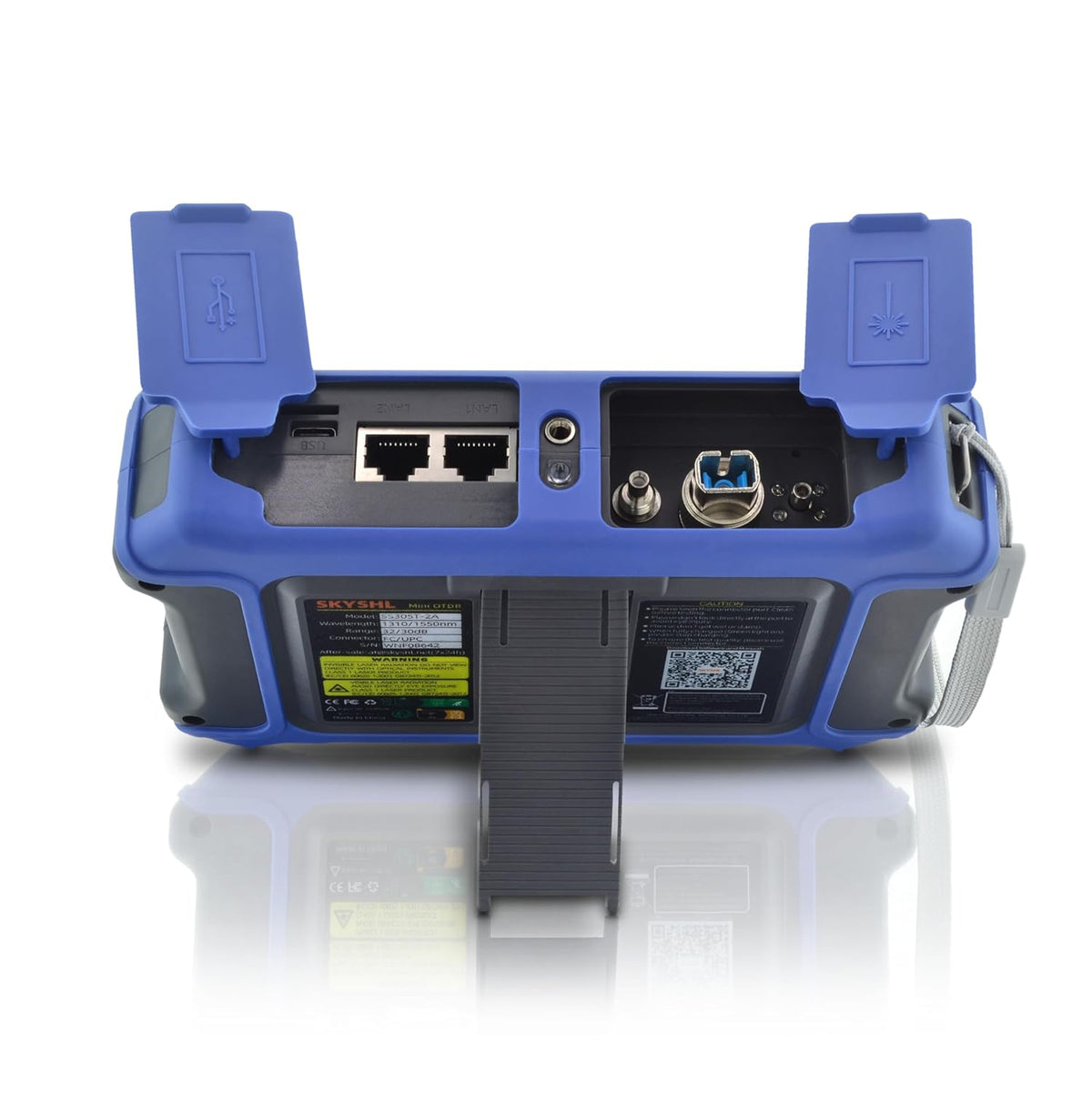 1310nm/28dB+1550nm/26dB SM Glasvezel OTDR met OPM+10G OPM+OLS+VFL+Evenementen Kaart+Optische Verliestest+Multi-vezel Testen+RJ45-test Vezeltester Compatibel met APC&UPC SC+FC+ST+LC-SS305T-2A1