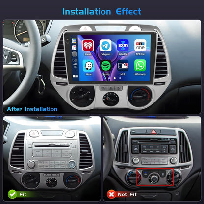 Autoradio – Multimedia Systeem – Navigatie – Touchscreen Radio – Android Radio – 9-Inch In-Cell Scherm – Draadloze CarPlay & Android Auto