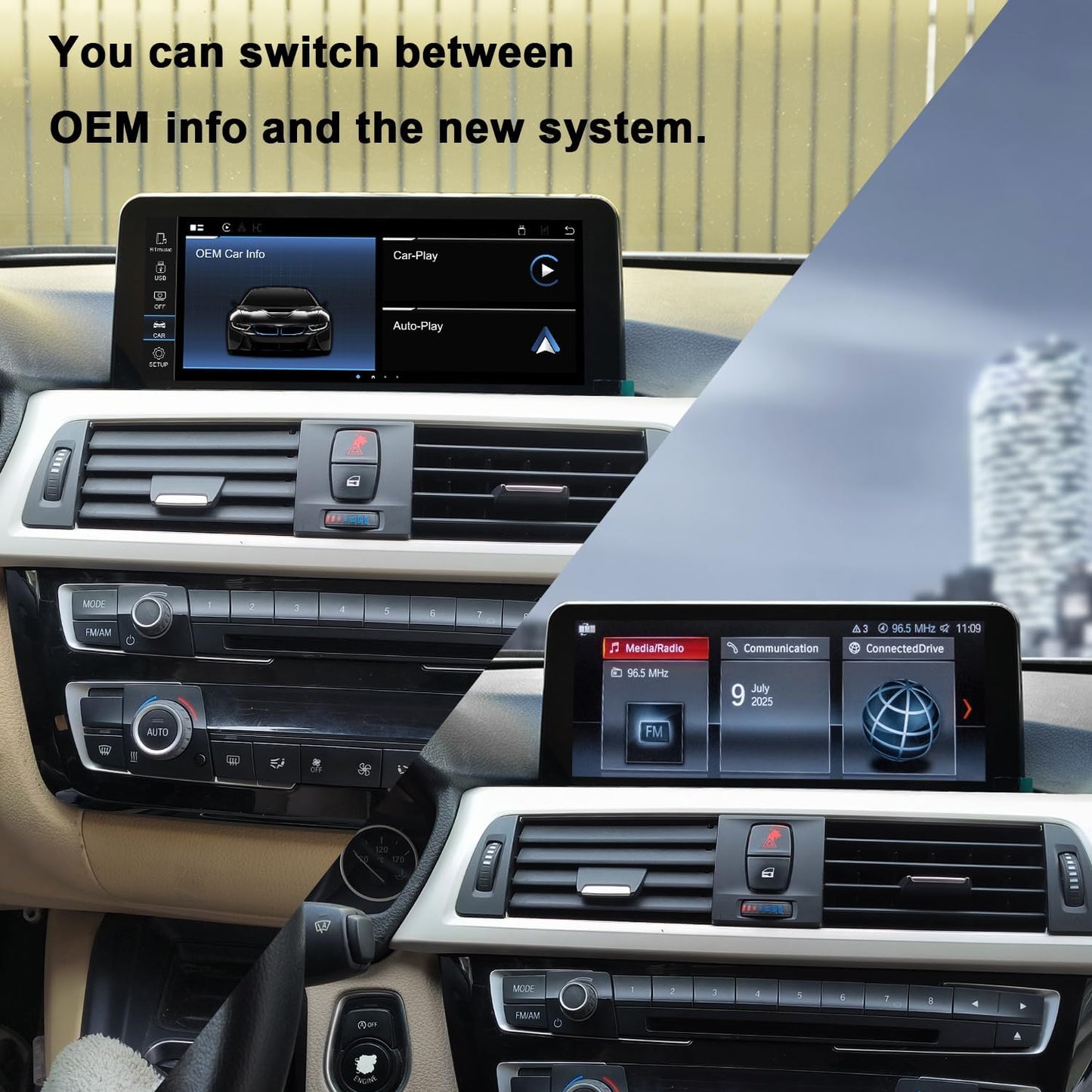 Android Carplay Monitor – Multimedia Scherm – Auto Display – Touchscreen Navigatie – 10,2 Inch HD IPS – Snapdragon 8-Core Processor – 4G WiFi Connectiviteit