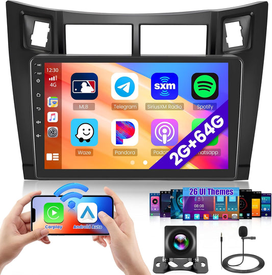 Android 13 Autoradio – Multimedia Systeem – Navigatie Radio – Touchscreen Radio – Bluetooth Radio – 9 Inch Scherm – Draadloze CarPlay & Android Auto – Inclusief Achteruitrijcamera & GPS - QUORE