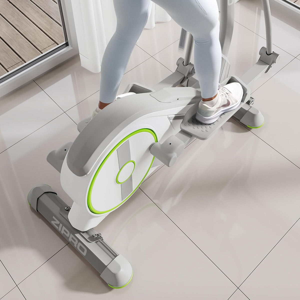 ZIPRO WAVE Home Elliptical Trainer - 32 Levels Magnetic Resistance, Heart Rate Sensors, 16 Programs, Compatible with Kinomap & Zwift, Tablet Holder, Easy Assembly, Home Fitness - QUORE