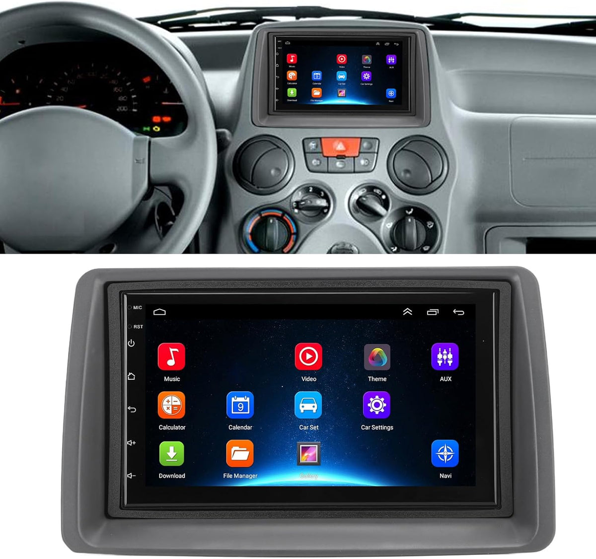 Autoradio Touchscreen Wifi GPS-navigatie Draadloos Carplay 12 Vervanging Panda 2003 2012 (2+32+Carplay)