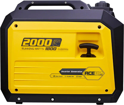 Draagbare Generator – Stroomgenerator – Noodstroomvoorziening – Camping Generator – 4-Takt Motor – 2000W Piekvermogen – Stil Geluidsniveau 56 dB - QUORE