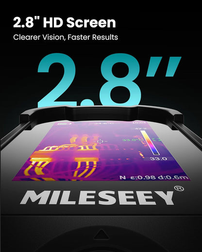 MiLESEEY warmtebeeldcamera, TR20 Pro draagbare infraroodcamera met een resolutie van 320 x 240, een verversingssnelheid van 50 Hz, draagbare infrarood warmtebeeldcamera met dubbele camera