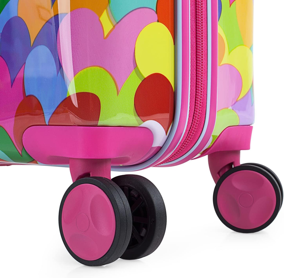 AGATHA RUIZ DE LA PRADA - Middelgrote Koffer. Suitcase - Medium Trolley Reiskoffer van AGATHA RUIZ DE LA PRADA. Lichtgewicht Polycarbonaat Harde Schaal 4 Wielen Cijferslot, Fuchsia
