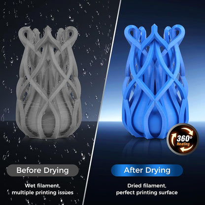 Filamentdroger – Filament Droogkast – Filament Dryer – Filament Drybox – 3D-printer Accessoire – 4-Spool Capaciteit – Snelle Verwarming tot 70°C – Automatische Vochtigheidsregeling