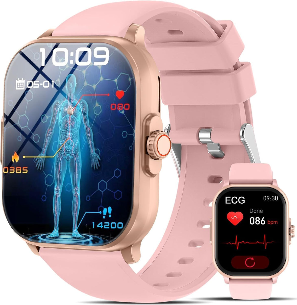 YYKY 2026 5,1 cm (2,01 inch) touchscreen, smartwatch