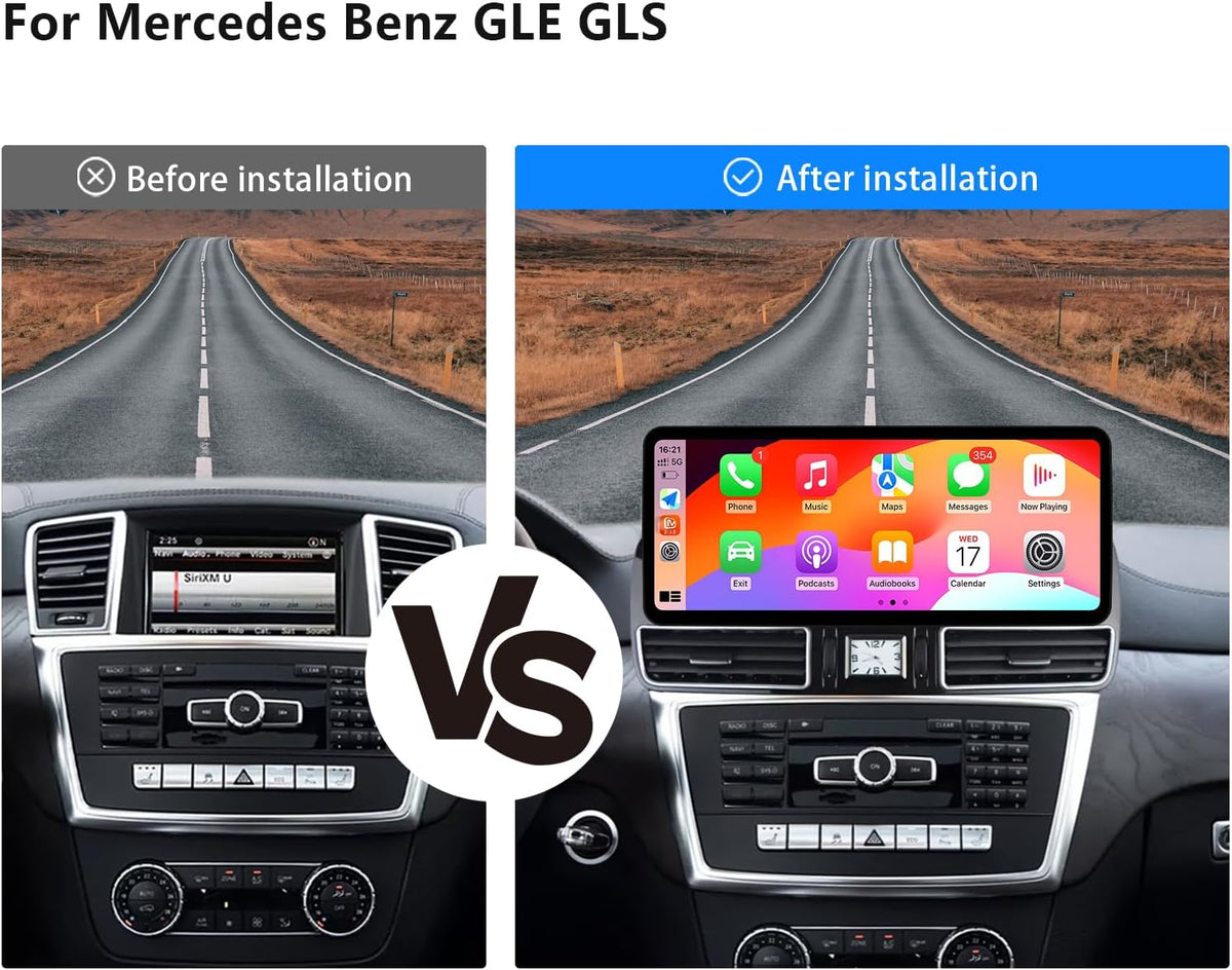 Multimedia Speler – Auto Radio – Touchscreen Navigatie – Carplay Systeem – Android Auto Interface – 12,3 Inch HD Scherm – Duale Besturingssystemen