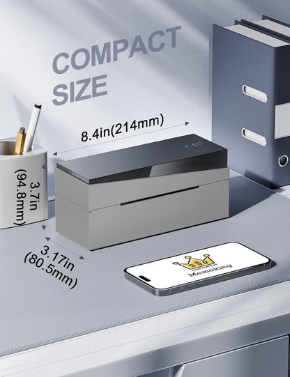 Memoking Bluetooth DHL labelprinter, mobiele Thermo 4 x 6 verzendlabels, printer voor kleine familiebedrijven, 249-BT printer voor eBay, Etsy, UPS, USPS, Amazon, Royal Mail, Hermes, Shopify, FedEx