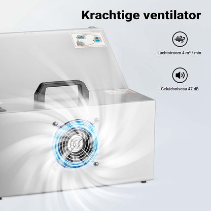 Wiltec set afzuigsysteem 4 m³/min met afzuigslang en filter voor verf- en soldeerdampen, afzuiginstallie voor het wegzuigen van lucht bij fijne deeltjes