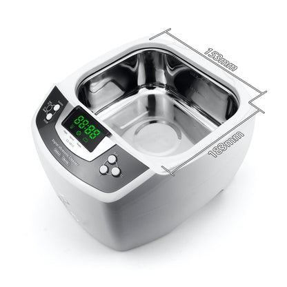 Ultrasone Reiniger – Ultrasoon Schoonmaakapparaat – Ultrasone Bad – Reinigingsapparaat – Sieradenreiniger – 35 Khz Krachtige Frequentie – Verwarming Tot 60°C Met Timer 1-30 Minuten